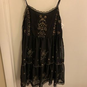 NWT Black and Gold Urban Outfitters Dress Size Small